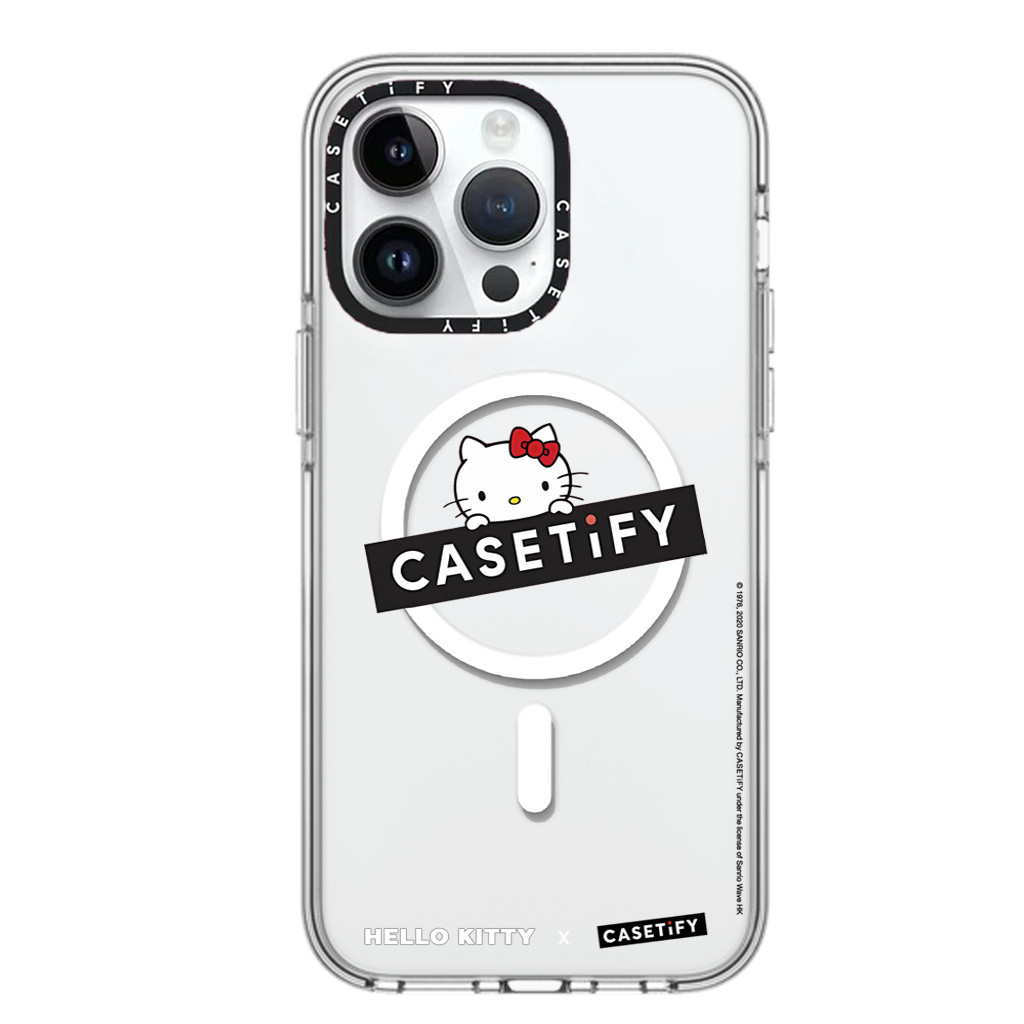 Hello kitty】CASETIFY Magnetic absorption High Quality Acrylic