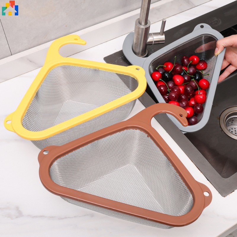 Stainless Steel Swan Triangle Drain Rack Multipurpose Kitchen Sink ...