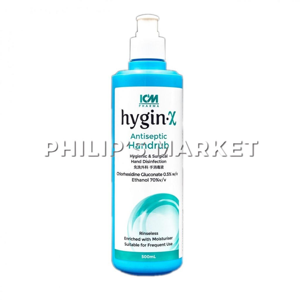 ICM Pharma HyginX Antiseptic Handrub Rinseless 500ml | Shopee Singapore