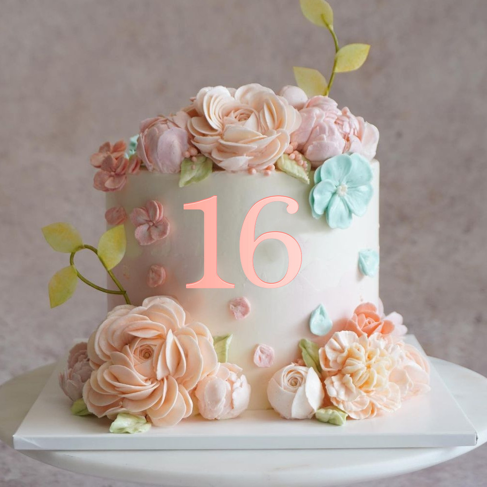 0~9 Rose Gold Number Acrylic Cake Topper Cake Decoration for Birthday ...