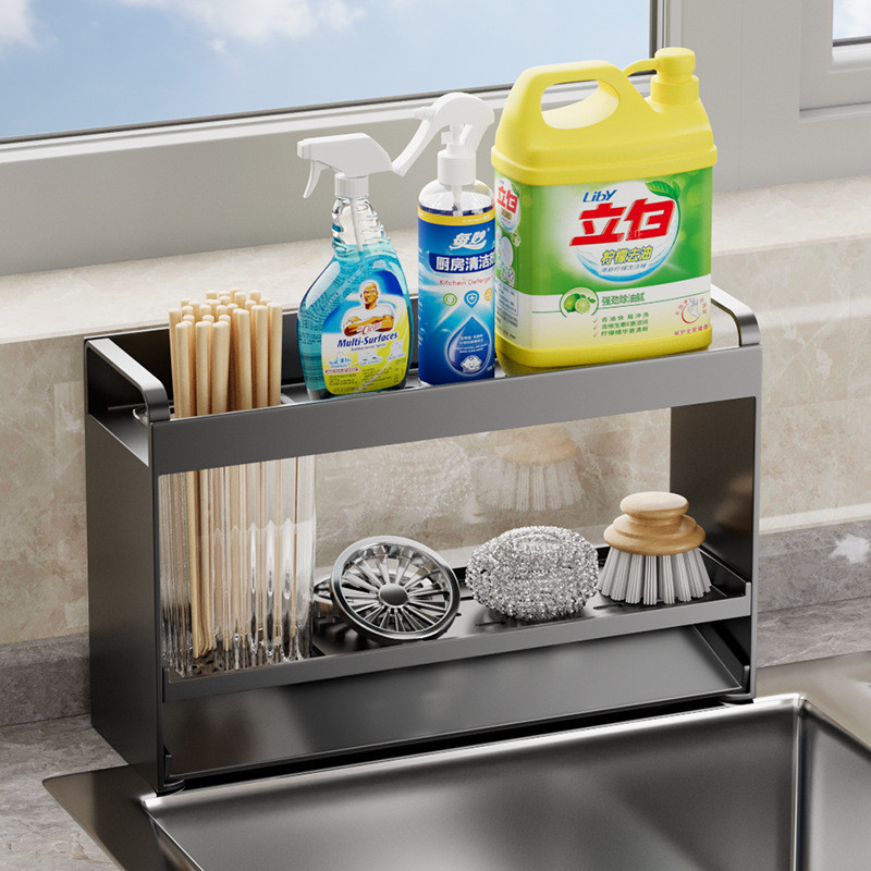 Kitchen Sink Rack/sponge Rack/auto Drain Tray/suitable for Kitchen ...