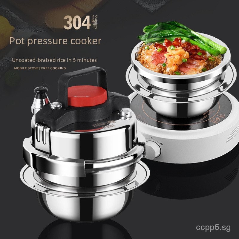 304Mini Pressure Cooker Small Pressure Cooker Outdoor Camping Household Incense Rice Cooker Hotel Commercial Use5Instant Pot Shopee Singapore