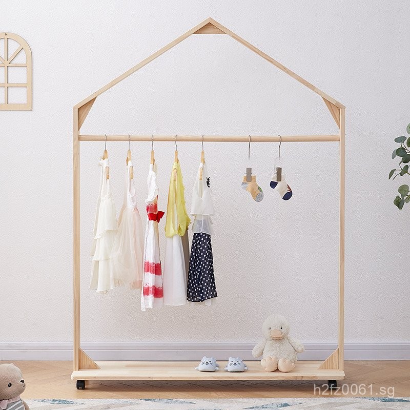 Little House Children's Clothing Display Rack Children's Double-Layer ...
