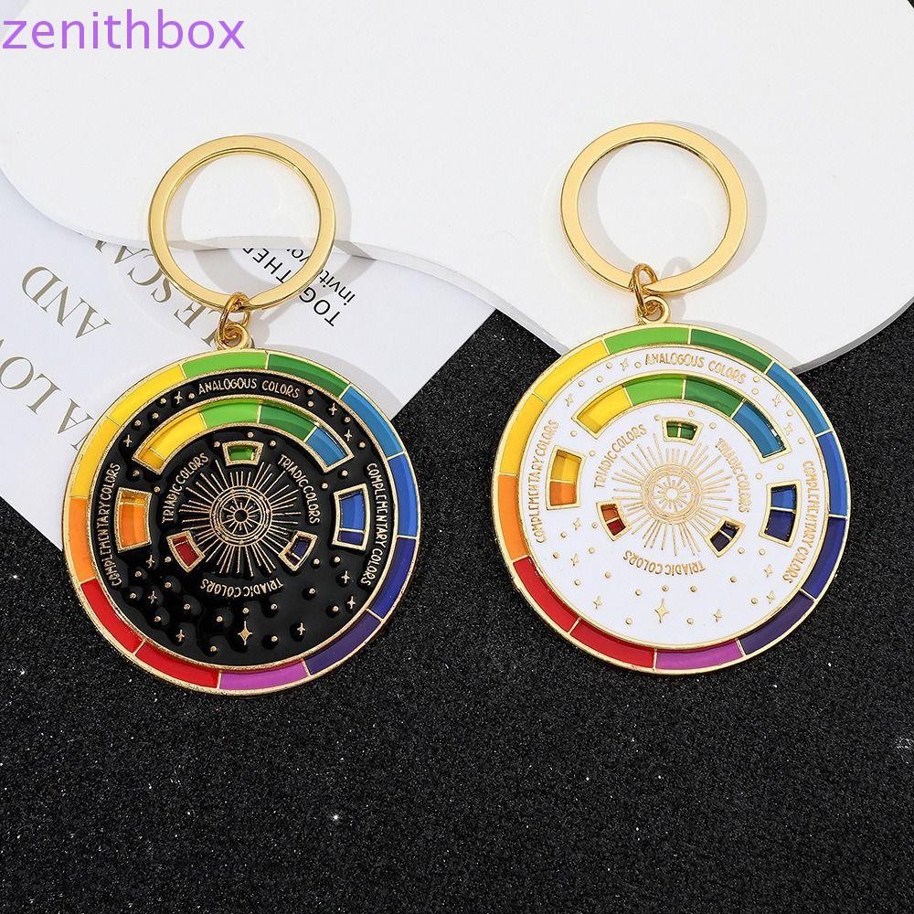ZENITHBOX Spinning Color Compass Keychain, Rotatable Palette New Color ...