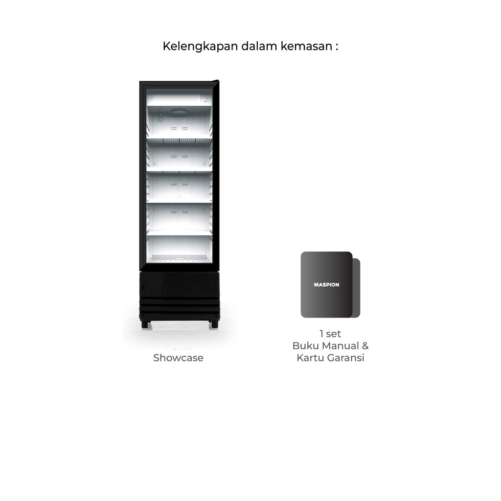 Maspion Lemari Pendingin Showcase 218 Liter USG-218 ND C - Gambar 4