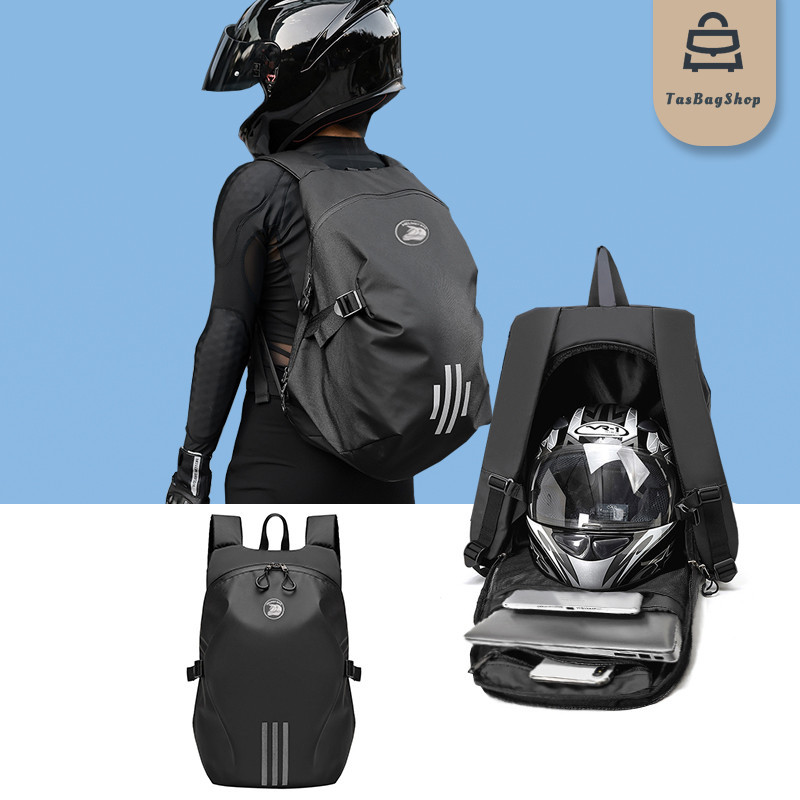 TasBagShop Riding Backpack Men Full Face Motorcycle Helmet Bag Large ...