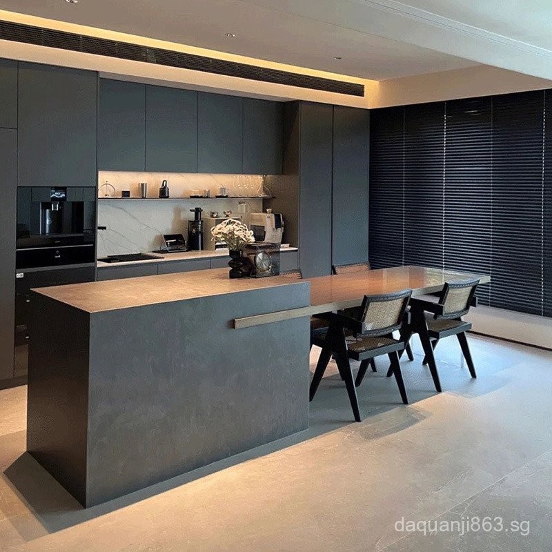 Kitchen Island Dining Tables and Chairs Set Retractable Dining Room ...