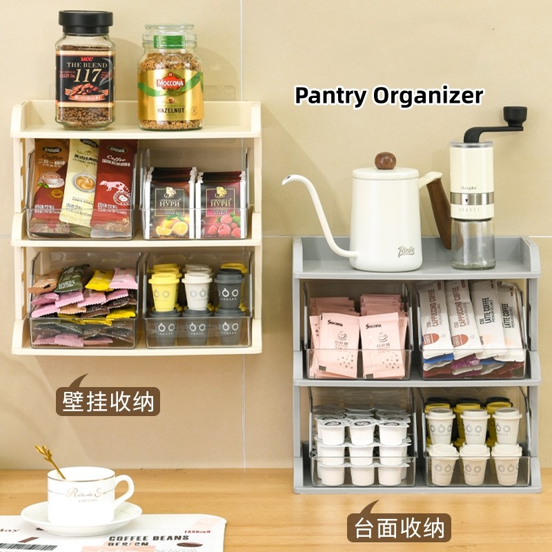Desktop Tea Bag Sorting Rack | Coffee Capsule Storage Box | Multi ...