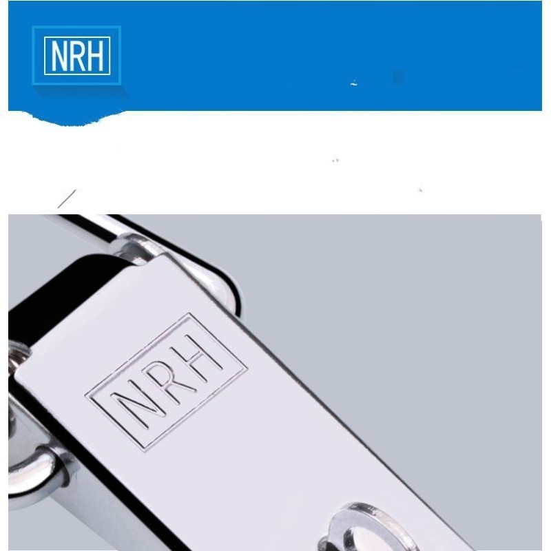 thumbnail image 2 of 2Pcs 304 Stainless Steel Double Spring Loaded Suitcase Chest Tool Box Locking Hardware Toggle Latch Hasp BuckleW/Screws (S 2 of 13