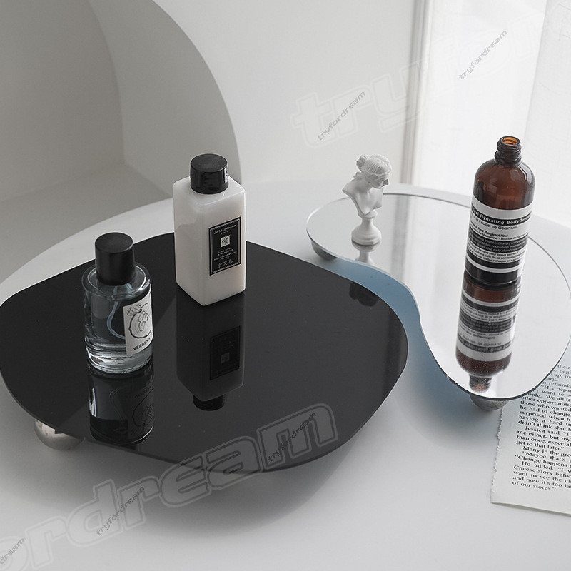 Acrylic Desktop Storage Tray Cosmetic Aroma Perfume Tray Dressing Table ...