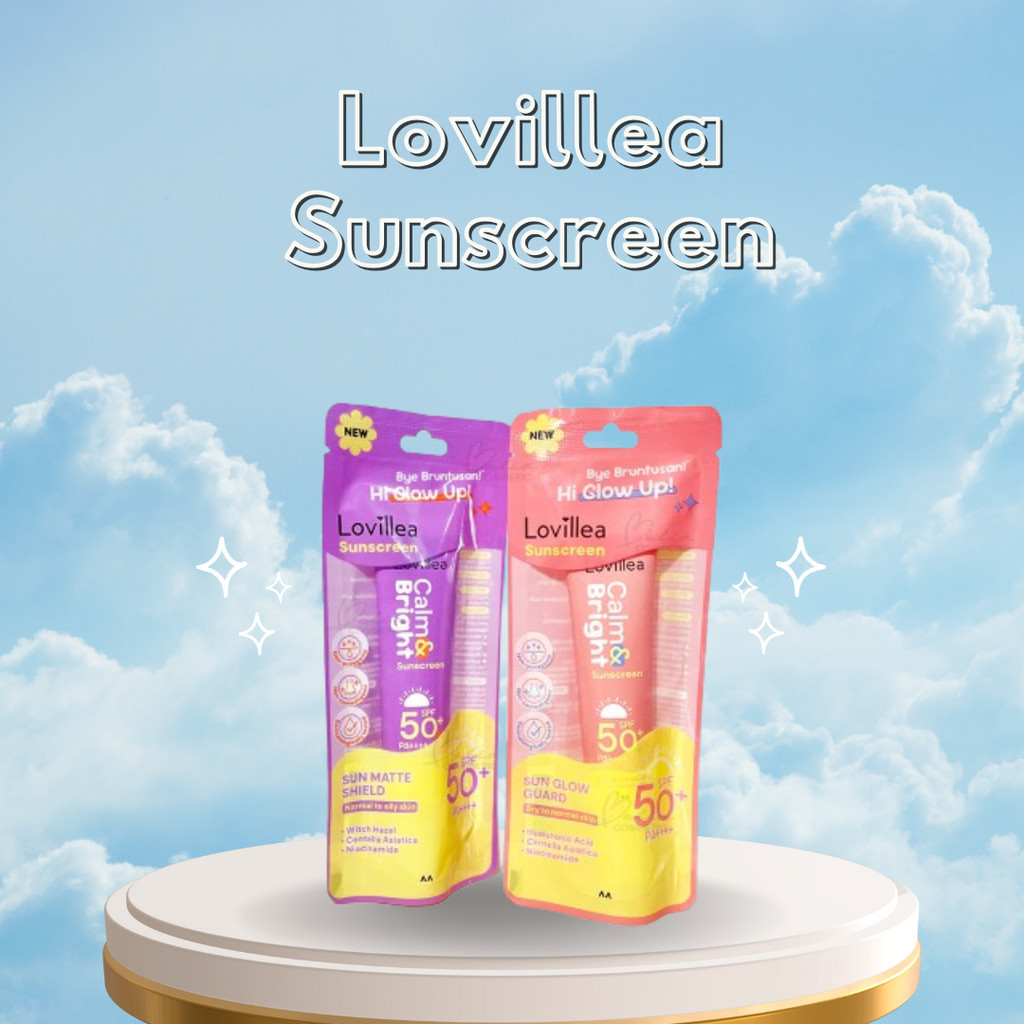 Lovillea Sunscreen Sun Glow Guard Lovillea Sunscreen Sun Matte Shield 30g / Merah Jingga Official - Gambar 3