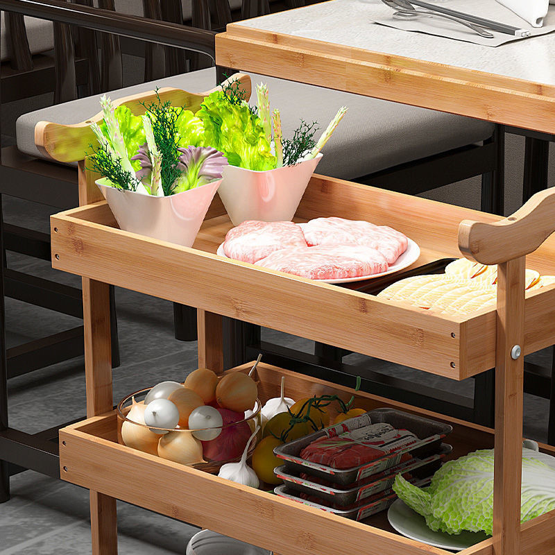 Multi-tier vegetable rack for hot pot restaurant kitchen plate rack for ...