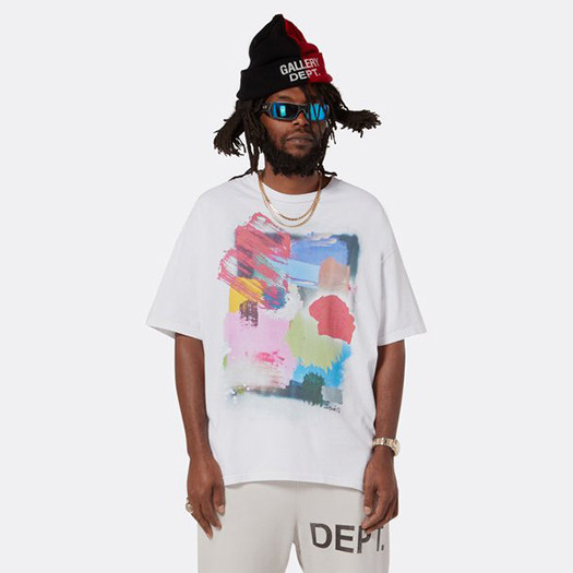 GALLERY DEPT T-Shirt with Graffiti Alphabet Print in Pure Cotton for ...