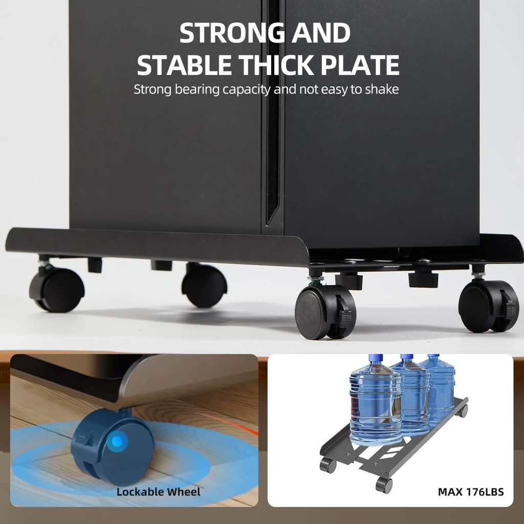 【SG Local Stock】 Retractable CPU Roller Stand Computer Stand Holder ...
