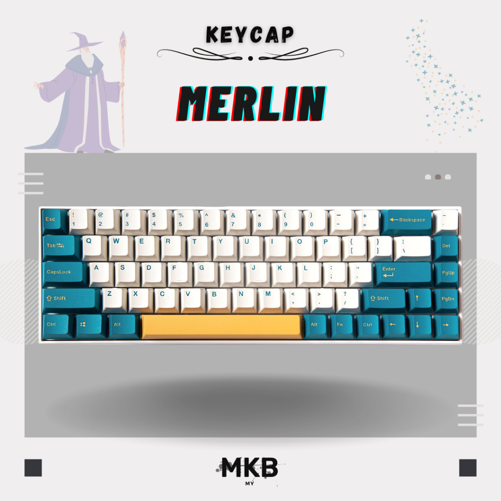 [READY STOCK] Merlin ABS Double Shot Keycap Set for Mechanical Keyboard ...