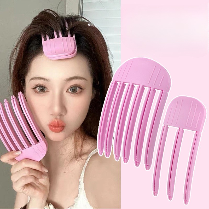 Fashion Fluffy Hair Tool Hair Root Fluffy Hair Styling Tool Middle Part ...