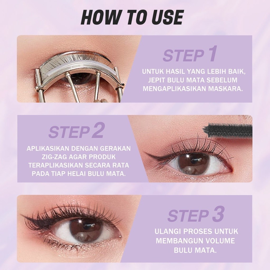 BNB barenbliss Korean Roll To Volume Mascara / Merah Jingga Official - Gambar 4