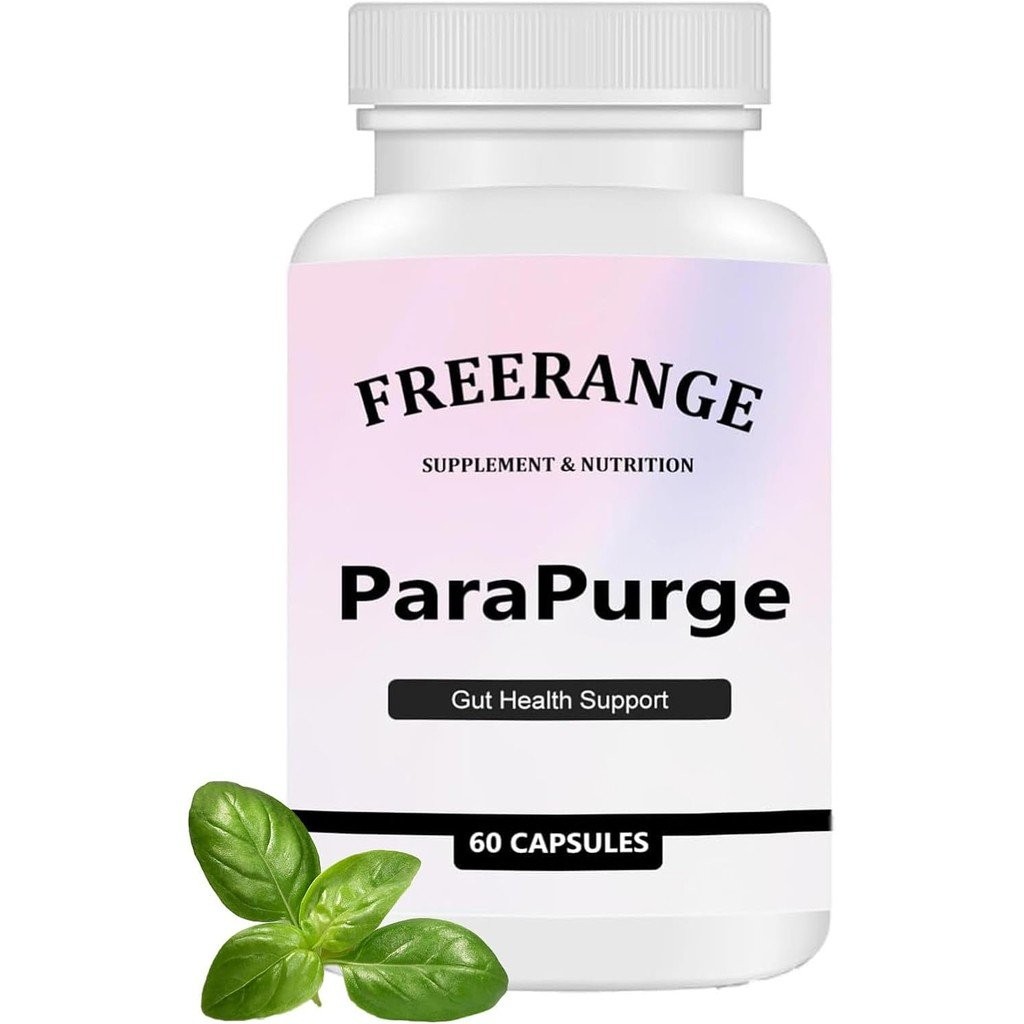 Freerange ParaPurge Gut Health Support Set of 2 | 60 Capsules | Natural Parasite Cleanse & Digestive Detox Supplement