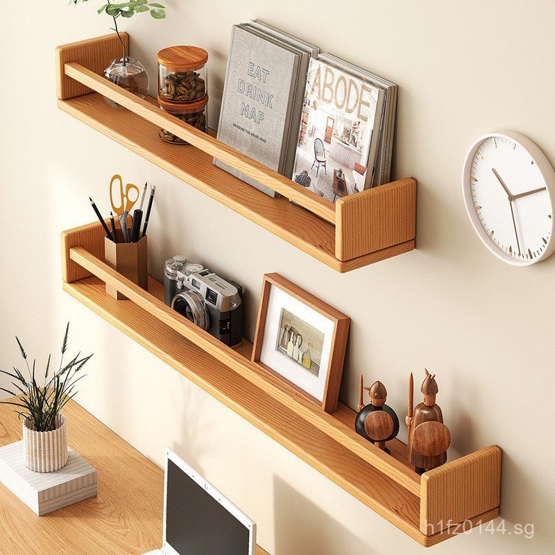 Nordic Wall Shelf Board Partition Board Solid Wood Wall Board Hanging ...