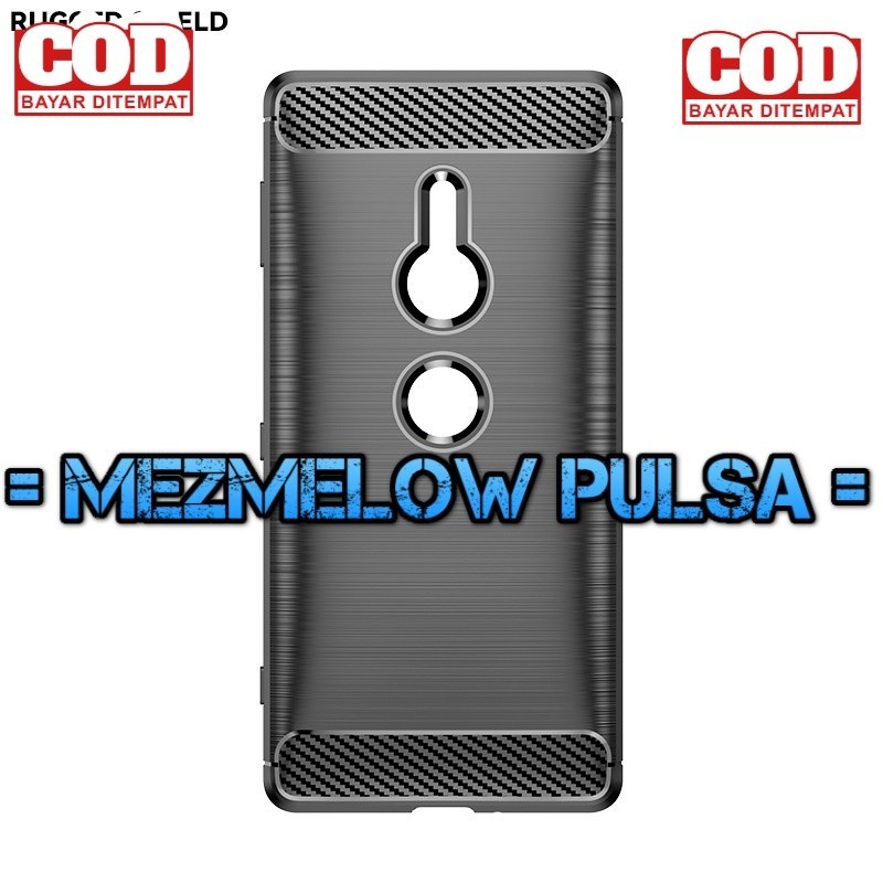 Soft Case Fiber Carbon Casing Caseng Softcase Case SONY XPERIA XZ2 BIASA - Gambar 2
