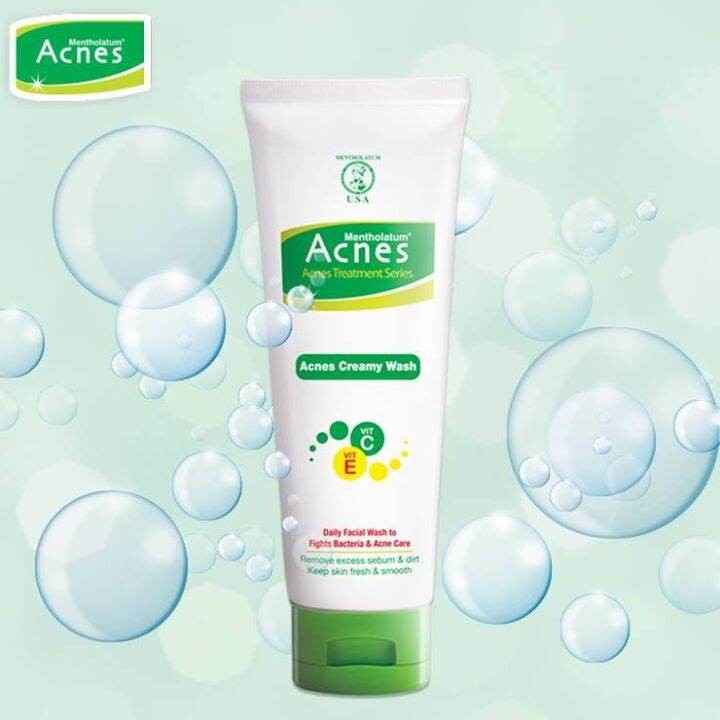 Acnes Treatment Series Creamy Wash 50g/100g / Merah Jingga Official - Gambar 3
