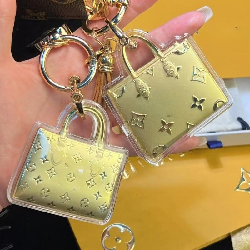 Gold Gold Keychain Bag You Get Rich Couple Same Style Letter High-End ...