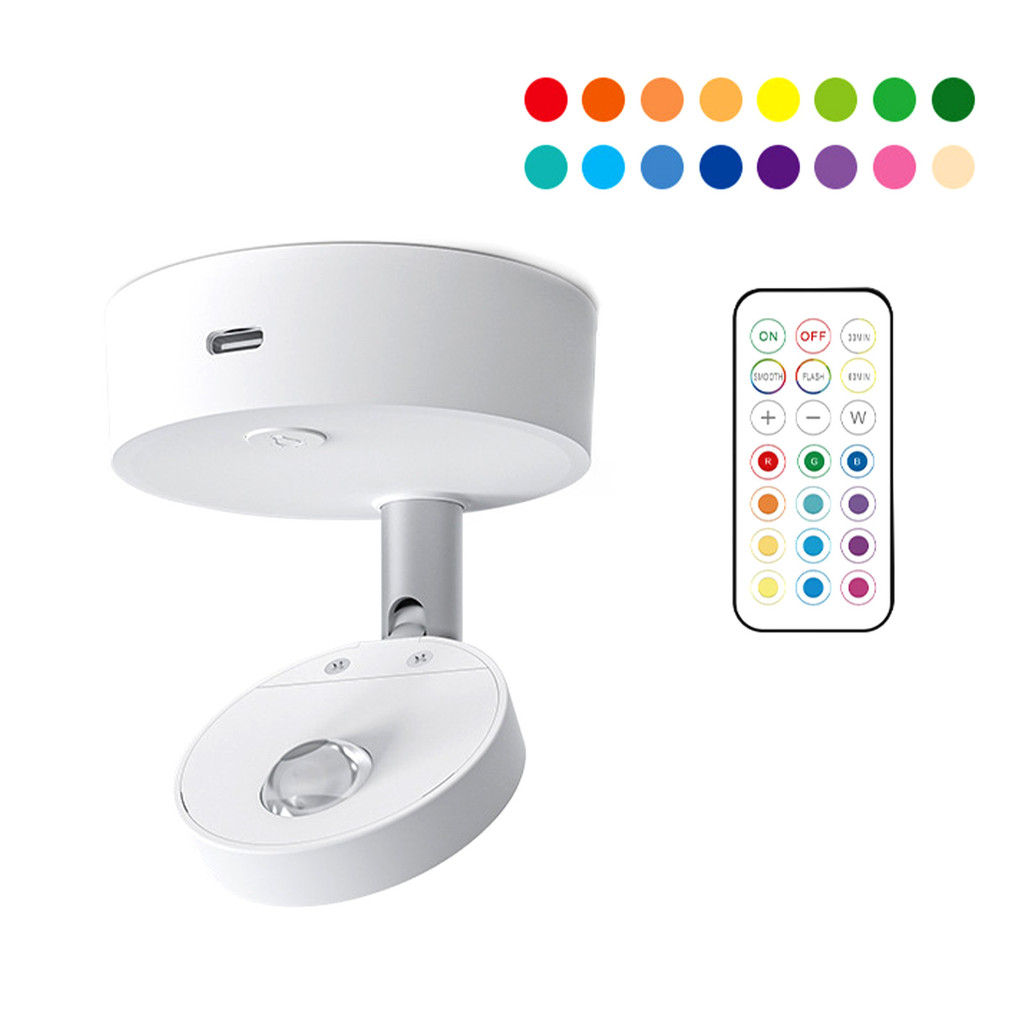 LED Spotlights 13 Colors USB Rechargeable Picture Lights for Wall ...
