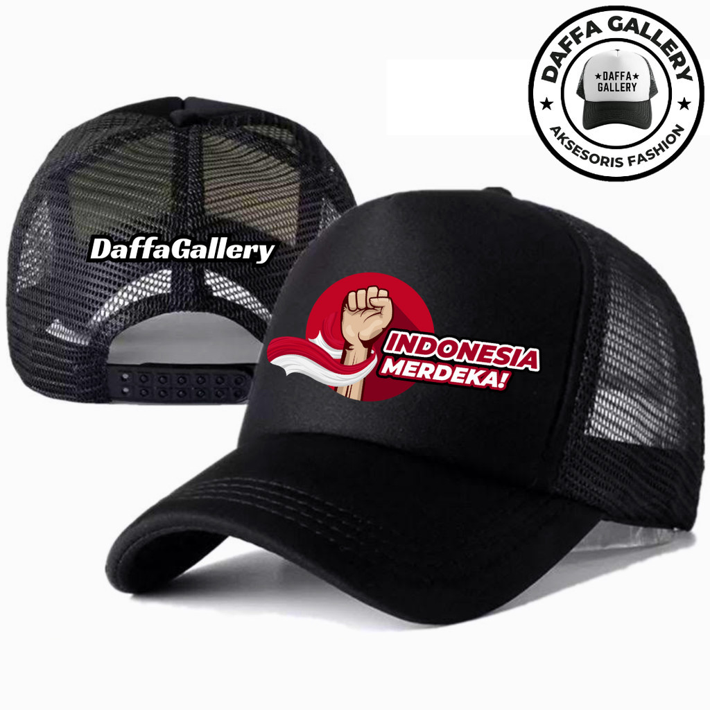 Daffaa Gallery MERDEKA INDONESIA Trucker Hat - MERDEKA INDONESIA Distro ...