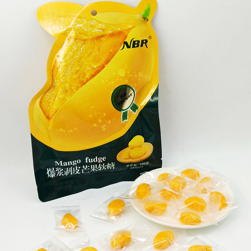 ZEJUN NBR popped pulp peeled mango fudge Internet celebrity casual ...