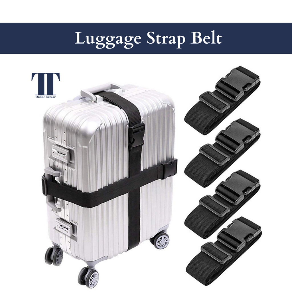 Luggage Strap Multipurpose Multifunction Travel Luggage Belt Suitcase Straps Belt Adjustable Length Shopee Singapore