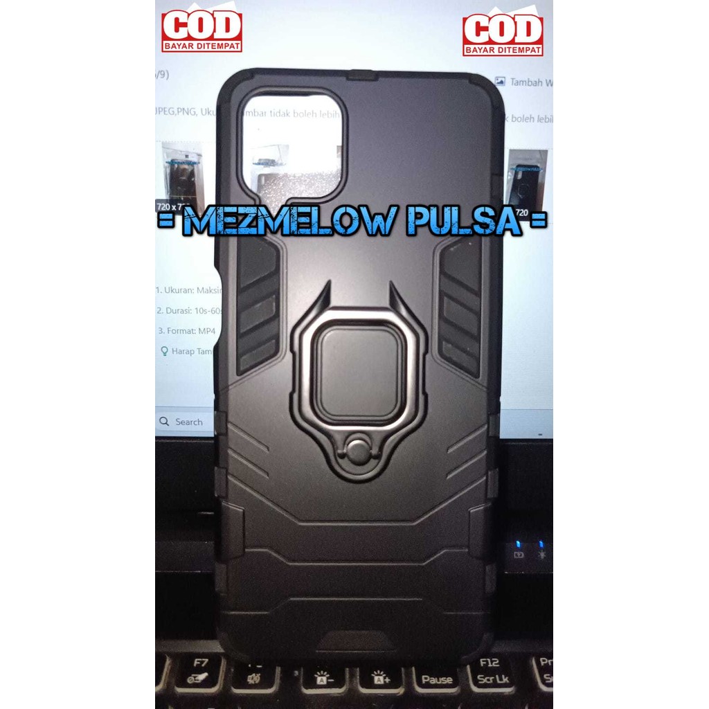 Hard Case Ring Magnet Stand Case Armor Case SAMSUNG M12 / SAMSUNG A12 5G - Gambar 2