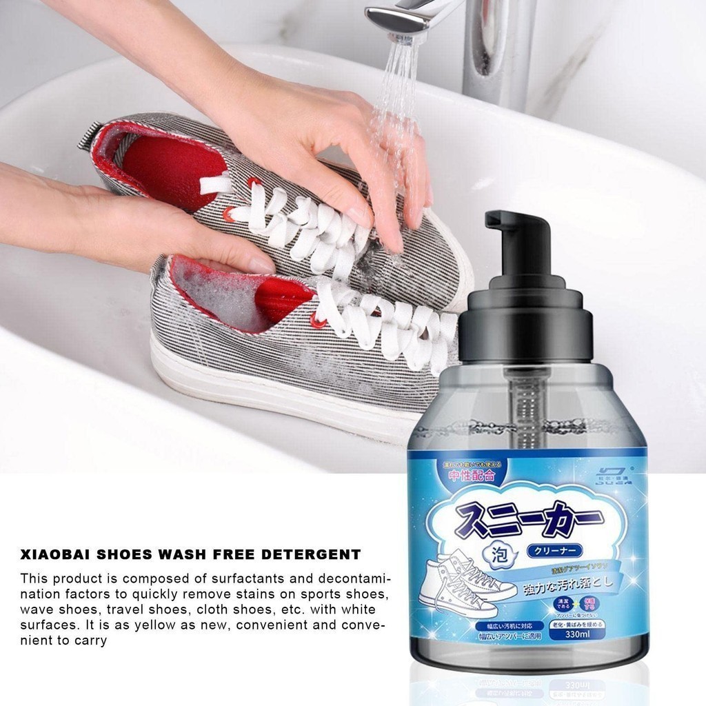 SG Ready Stock Japanese 300ml White Shoes Cleaner Foam Shoe Whitener ...