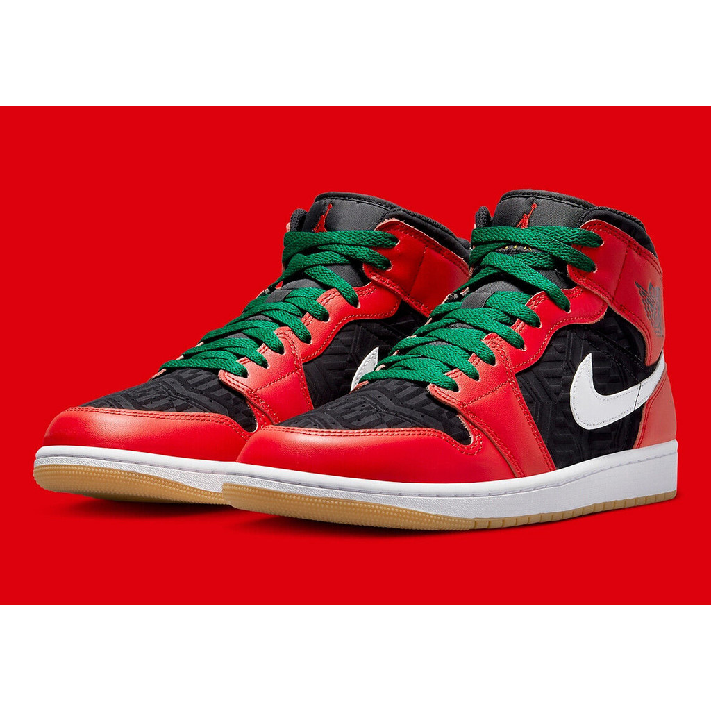 Nike Air Jordan 1 Mid SE Christmas Black Red White DQ8417 006 GS Sizes New Shopee Singapore
