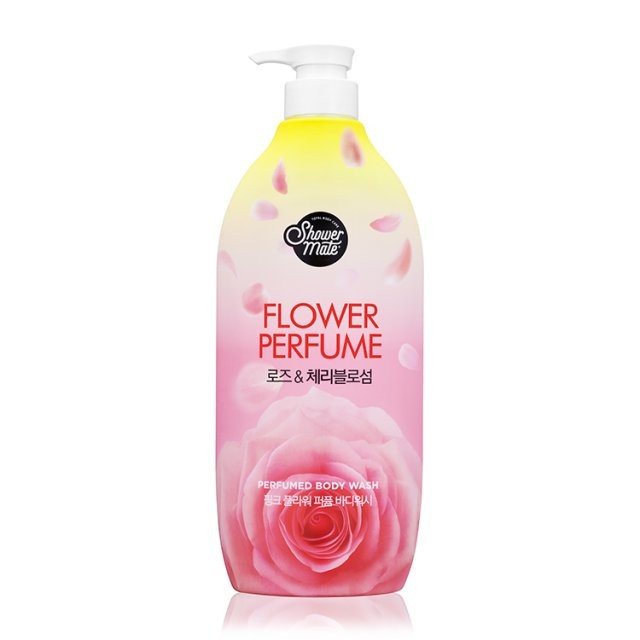 Shower Mate Pink Flower Perfume Body Wash 900ml | Shopee Singapore