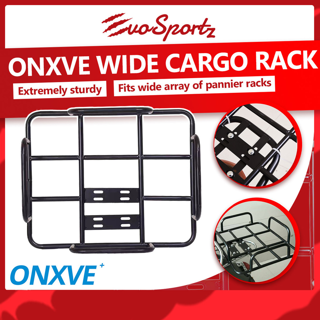 ONXVE Wide Cargo Rack | Food Panda and Grabfood Bike Delivery Rear Rack ...