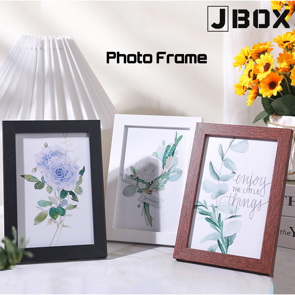 Wooden Photo Frame for 4R 5R 6R 8R A4 Wall Picture Art Hang Stand Frame ...