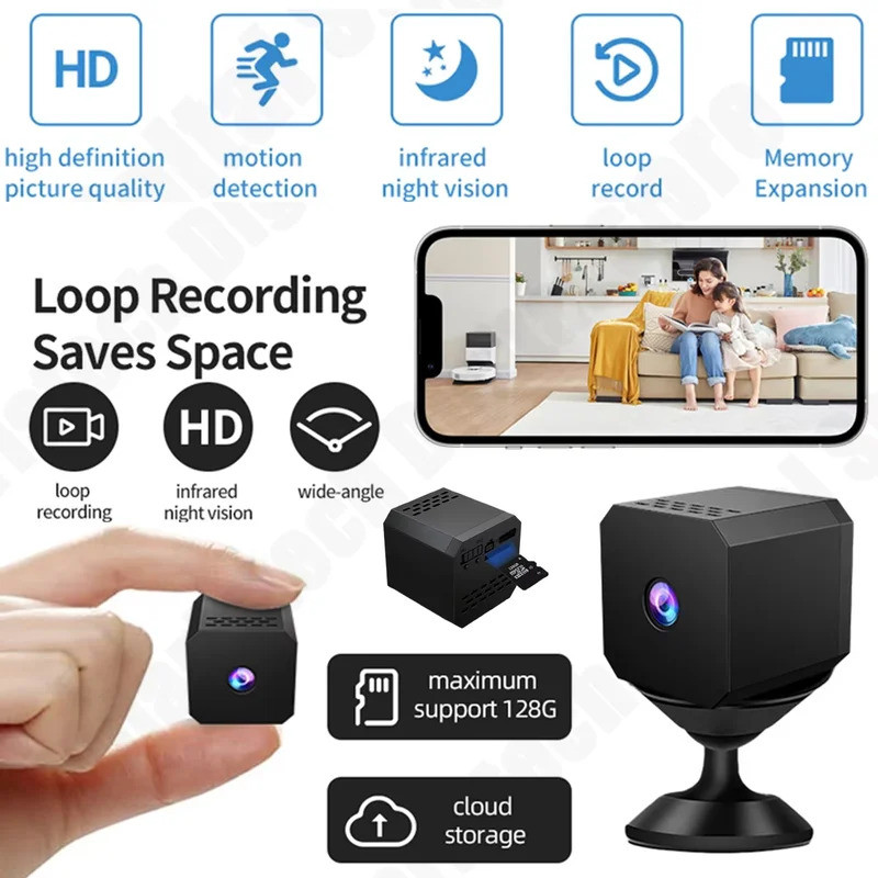1080P Mini F1 Camera Wireless WiFi Remote Monitor Loop Recording Camera ...