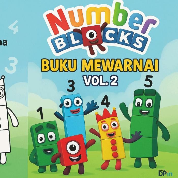 Numberblocks Children's coloring Book Vol 2 Numberblocks Edition 20 ...