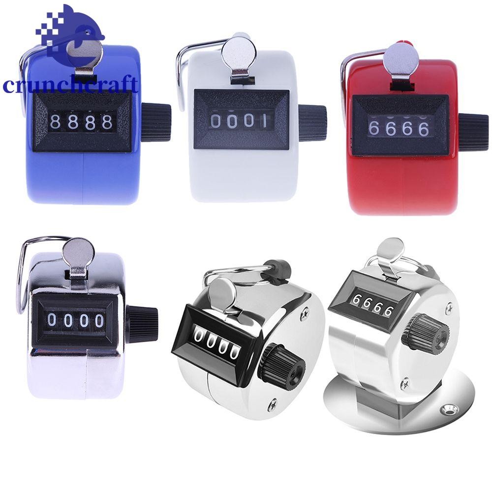 CRUNCHCRAFT Hand Tally Counter Max. Timer 4 Digit Number Counter Tools ...