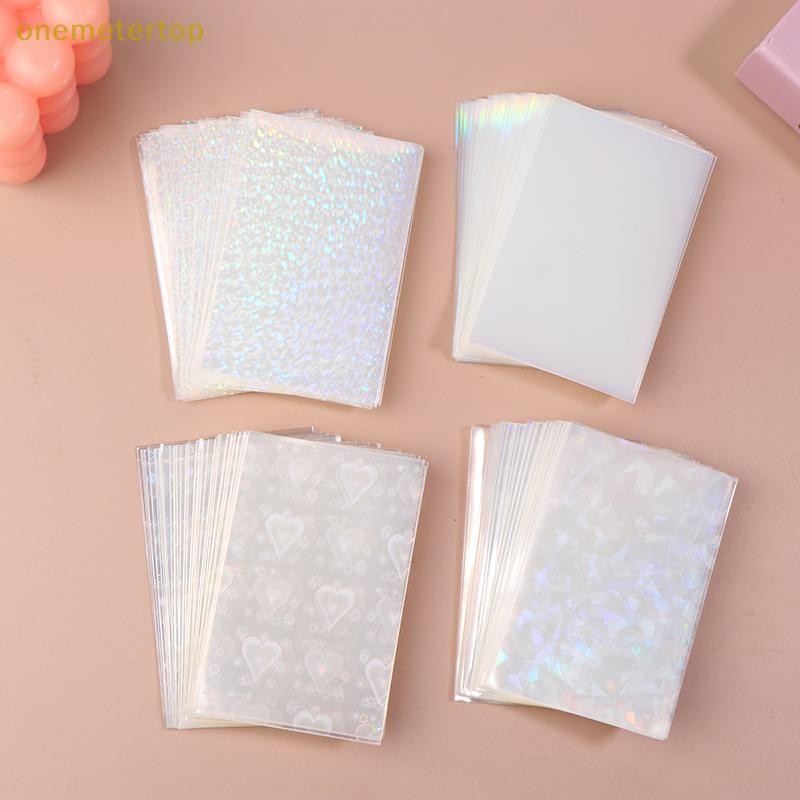 Onemetertop 100pcs/Lot Heart-shaped Foil Laser Top Loading TCG Card Sleeves  YGO Board Game Photo Protector Trading Cards Cover SG | Shopee Singapore