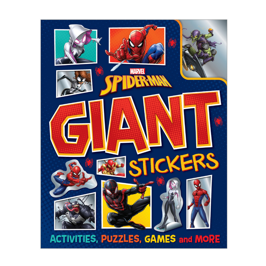 Marvel Spiderman Giant Stickers Book With Fun Activities Puzzles ...