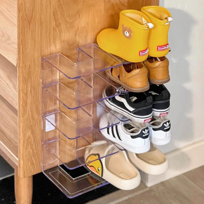 Children's Shoe Storage Box Children's Shoe Rack Multi-Layer Household  Entrance Baby Shoe Cabinet Shoe Box Door Support Wall Baby