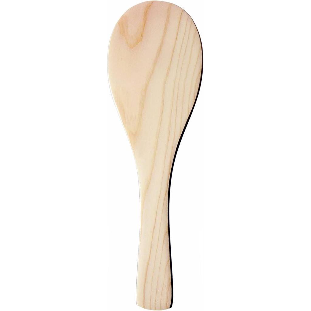 [Made in japan] Nagao Hinoki rice scoop, unpainted, 21.5cm, wooden ...