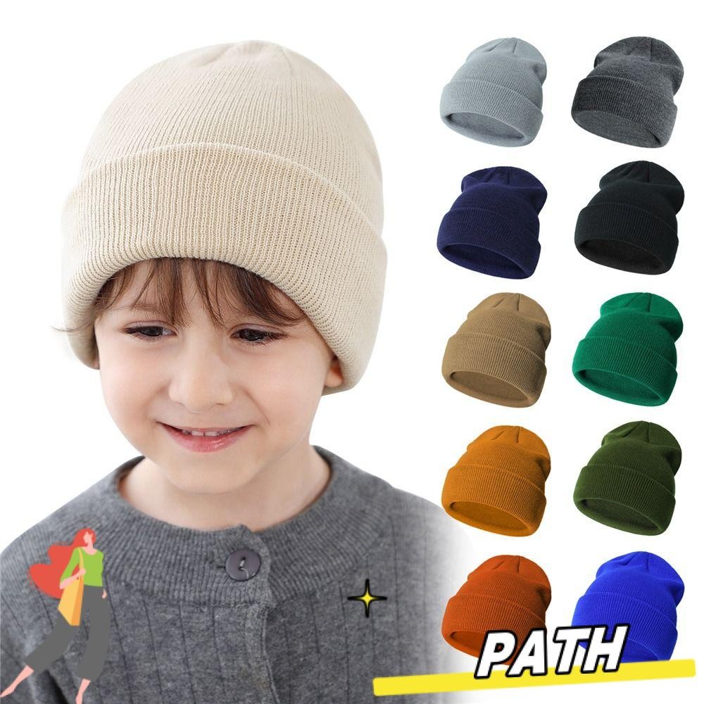 PATH Kids Winter Hat Soft Solid Baby Beanie Hat Cute 2 6 Years Children Ski Hats for Boys Girls Shopee Singapore