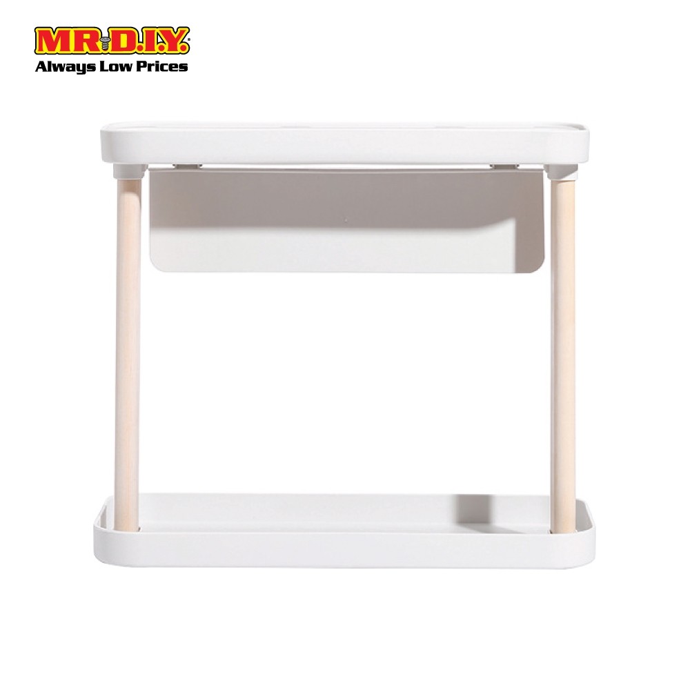 MR.DIY Plastic Portable 2-layer Rack Shelves (40cm x 15cm) | Shopee ...
