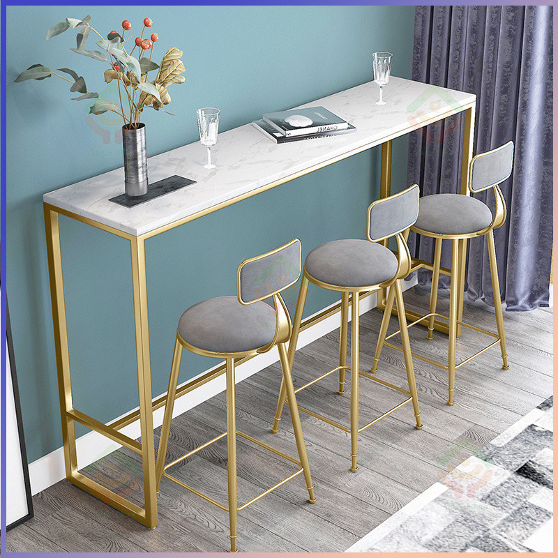 Table and chair combination bar table, home wall-mounted balcony home ...