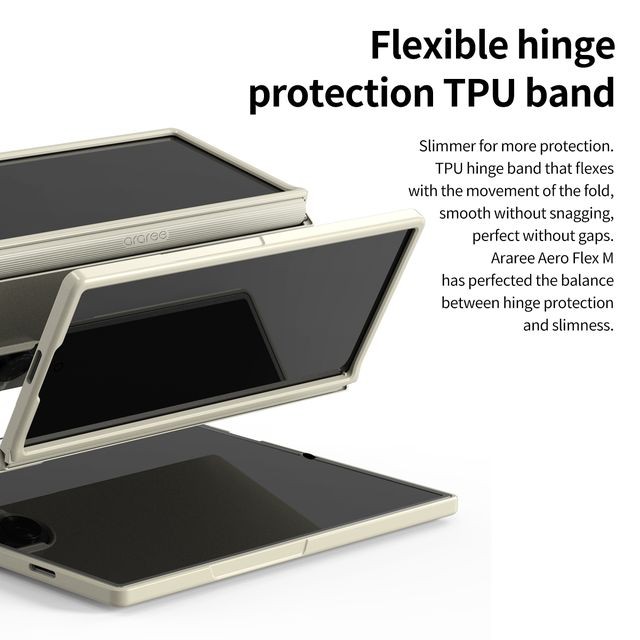 Case Samsung Galaxy Z Fold 7 Fold7 ARAREE Aero Flex M with Hinge Protection MagSafe Compatible - Gambar 3