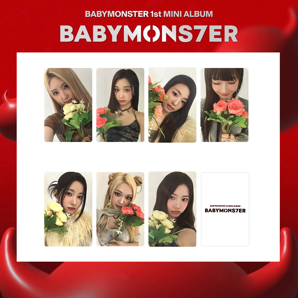 7pcs/set Kpop Idol BABYMONSTER 1st Mini Album Photocard | Shopee