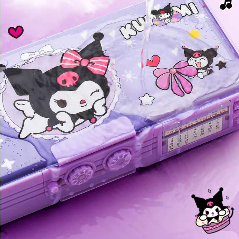 Multifunctional Pencil Case Password Large Capacity Kuromi Melody