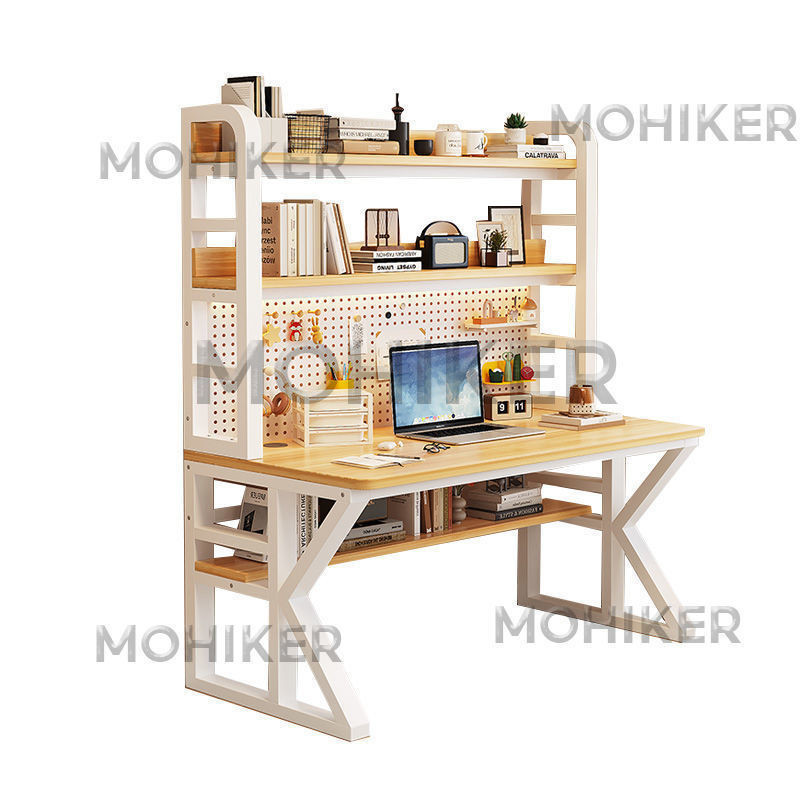MK Home Computer Desk Study Desk Perforated Board Storage Rack Desk ...